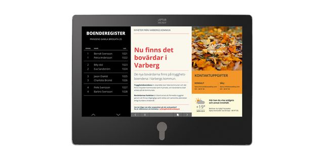 Aptus Agera informationstavla