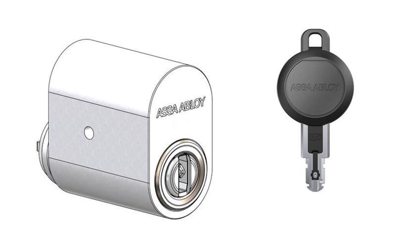ASSA ABLOY eCLIQ cylinder och nyckel