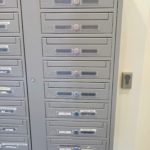 Postboxar integrerade med passersystem